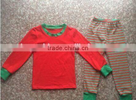 Persnickety christmas Baby kids unisex stripes pajamas clothing set sleeping bedding outfits