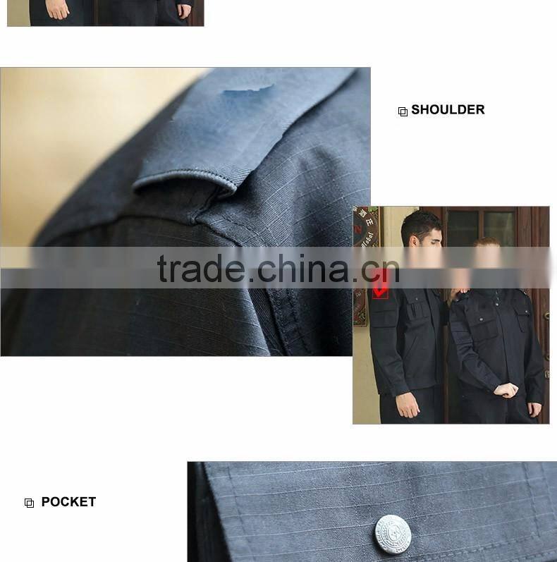 Juqian High quality New design unique safety protection custom logo unisex security uniform /women security uniform suit