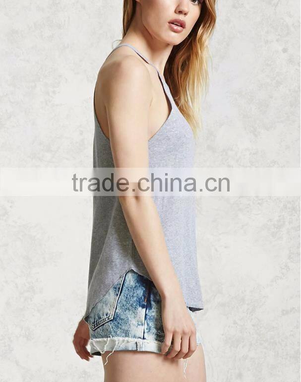 2017 high-neck Customizable Sleeveless casual tops