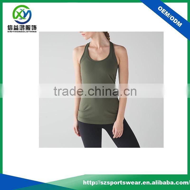 2017 Hot selling skin-friendly comfortable bamboo fabric yoga wear tank top women singlet