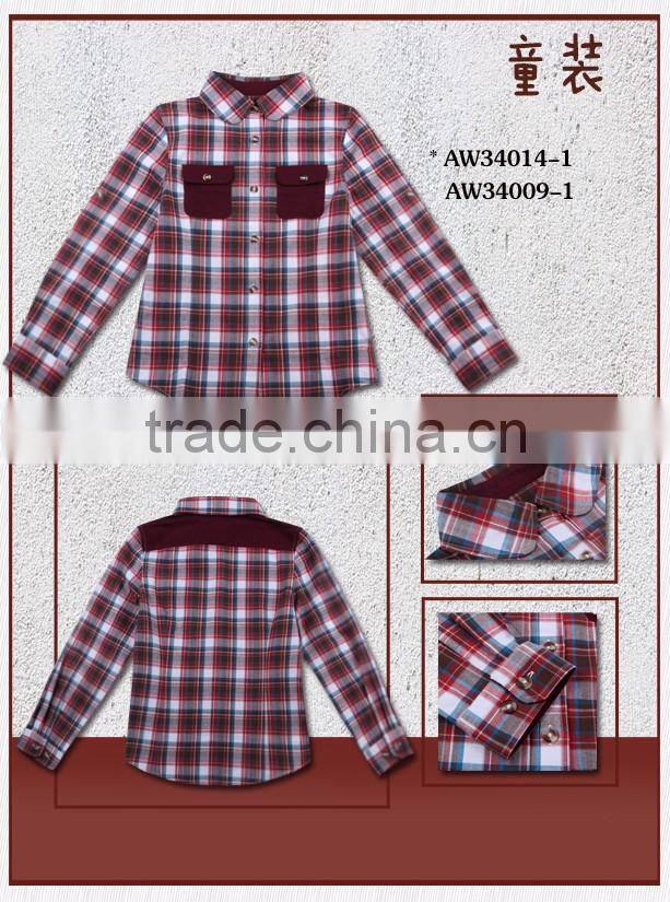 latest collection of kids casual flannel shirt design