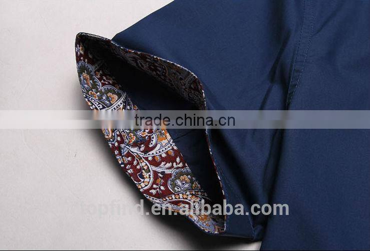 fashion plain short sleeve brand summer new style shirts for men