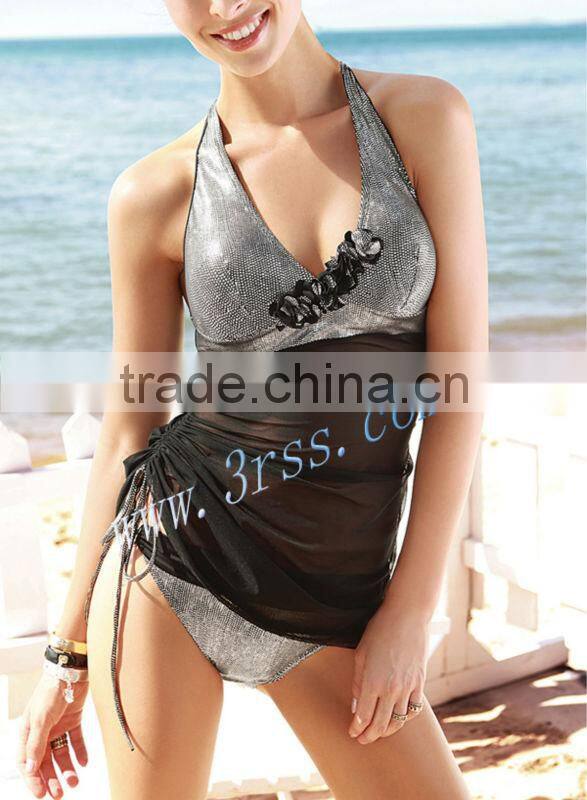 shiny sexy bikini swimsuits