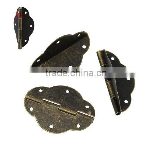 Antique Bronze 6 Holes Door Butt Hinges (rotated from 0 degrees to 270 degrees) 5.6cmx4.1cm