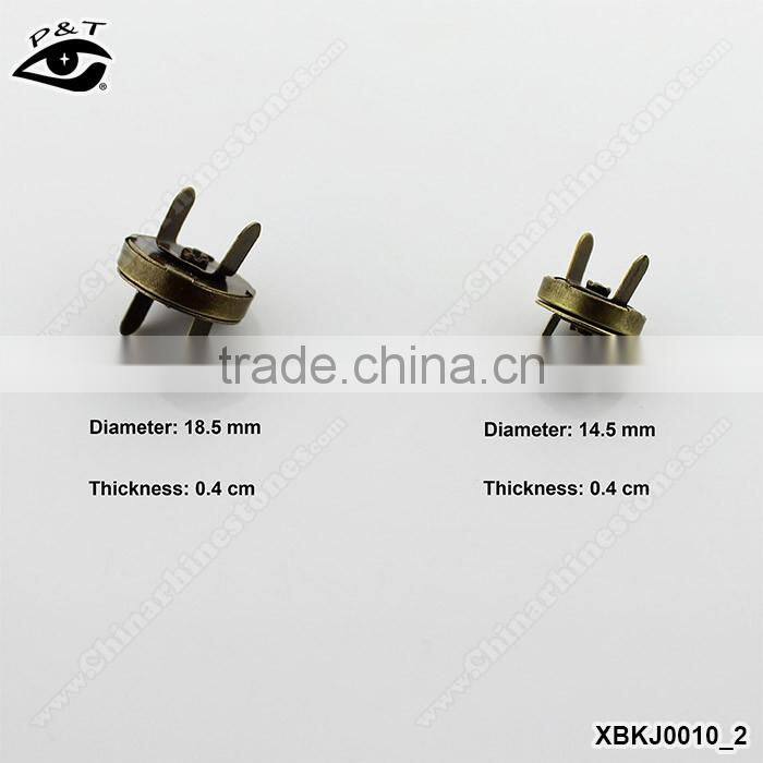 Hot sale magnet button for handbag metal magnet button for purse