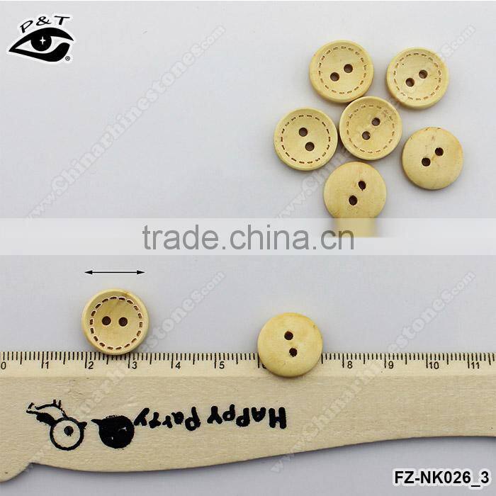 15MM Round shape Printed Pattern wood buttons for clothing shoes bags diy crafts decorations
