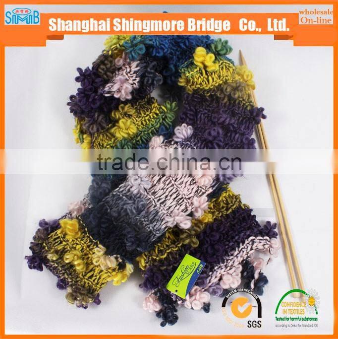 2016 new fashion yarn supplier hot wholesale acrylic flowers knitting yarns for summer new fashion