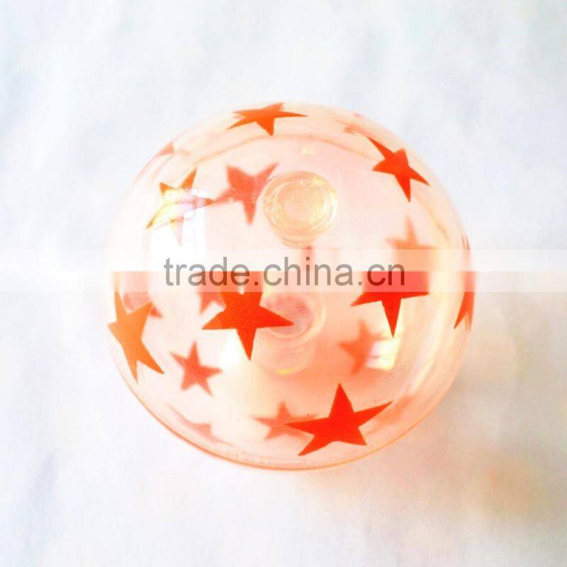 5.5cm 7cm TPU Flashing frog monster squishy puffer frog toy TPR puffer ball