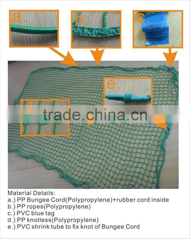 safety net meet all standard of Germany Market, trailer net from hangzhou manufacturer