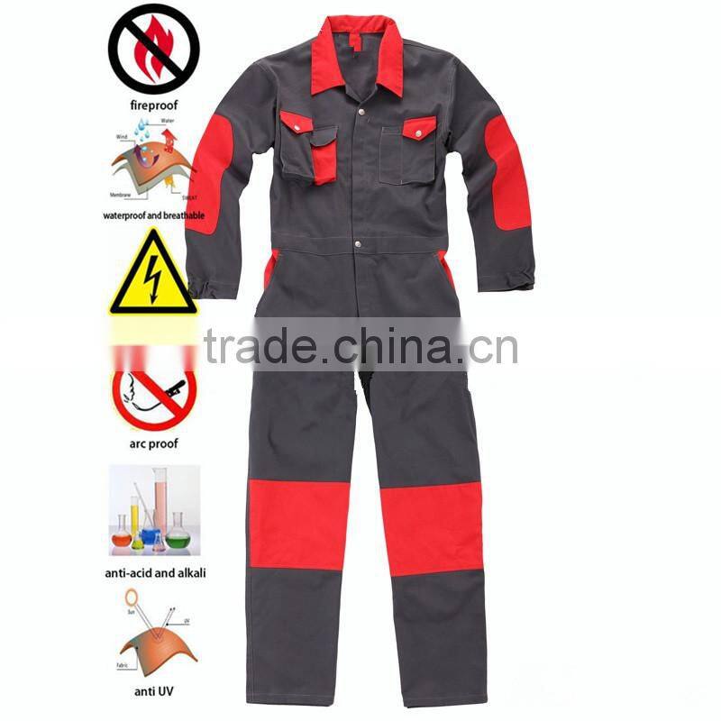 100 Cotton European Orange Work Coveralls