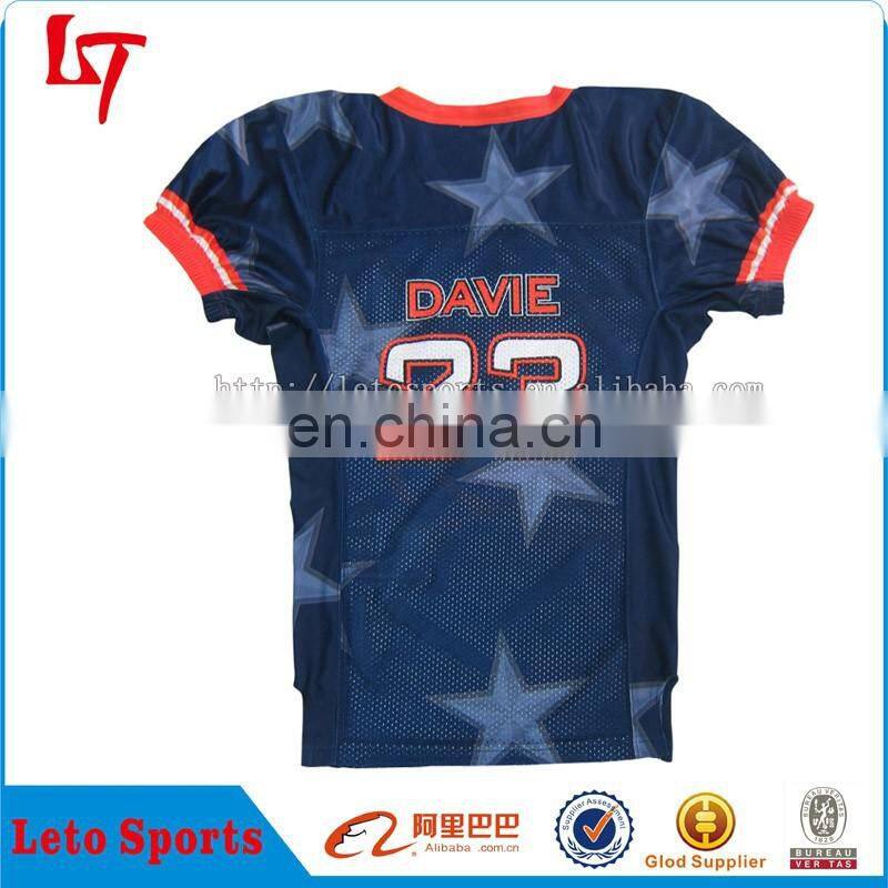 Men's popular sports american football t shirt with your own design