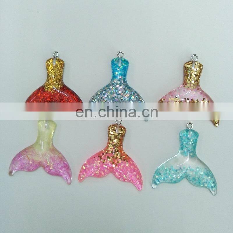 birthday party favor kids fairy gift mermaid pendant tail necklace
