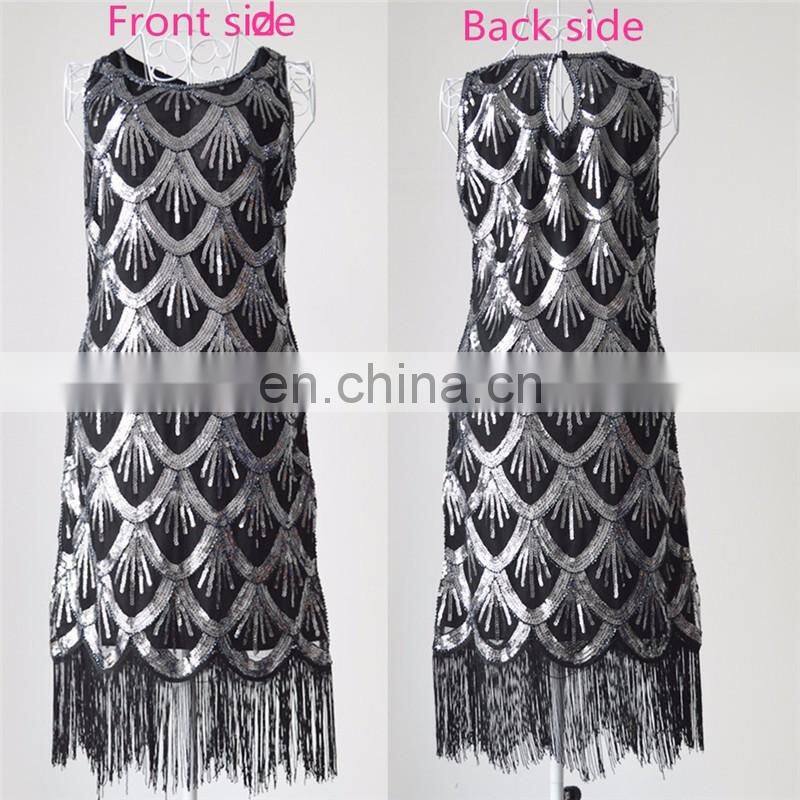BestDance 1920'S style gatsby vintage look sexy sequins flapper dress OEM