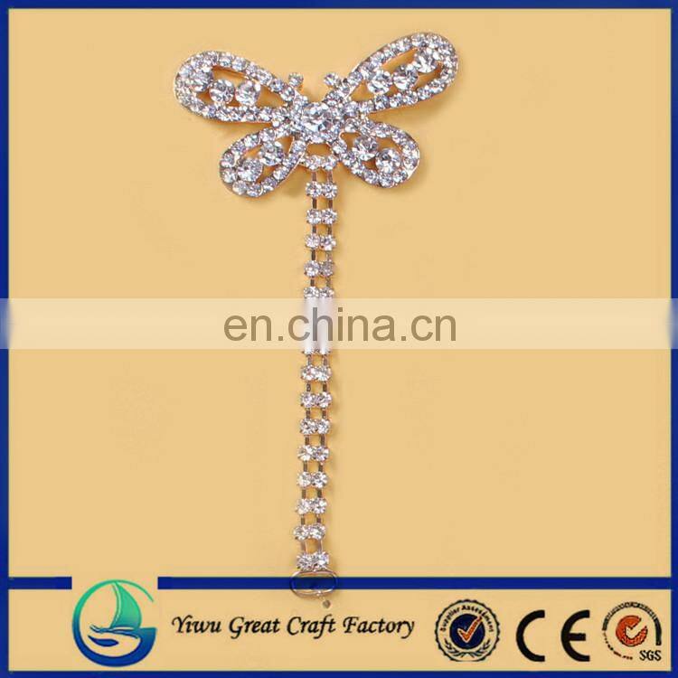 decoration metal and beads linked shoe chains