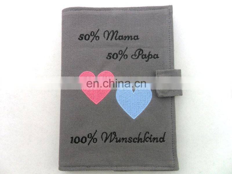custom deep blue durable embroidery polyester soft fabric watch cover