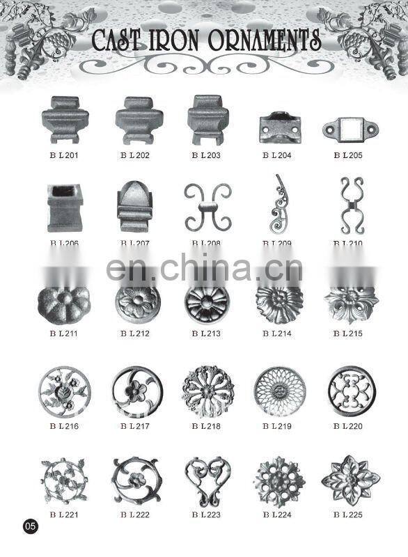 4130-weldable ornamental cast steel flowers producer hebei china