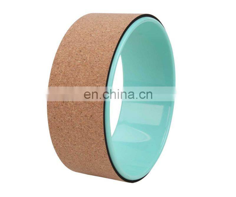 Bolster Yoga Wheel/ABS Tube and Cork TPE Foam for Improving Back Bends