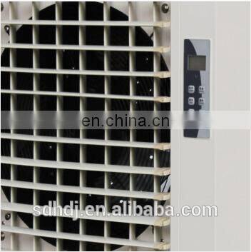 Evaporative water cooled industrial humidifier cooling fan