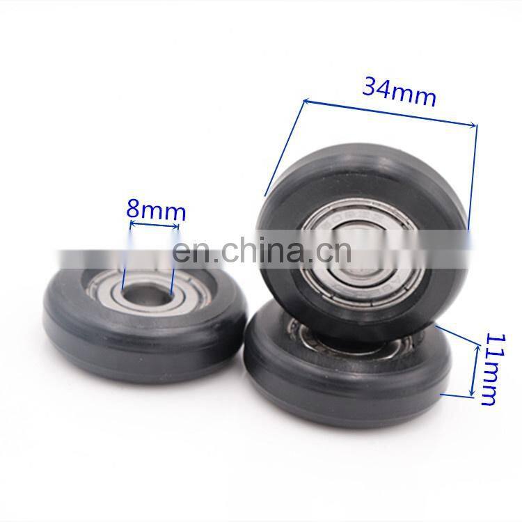 sliding door rollers U groove Plastic Pulley Wheels 608zz roller wheels for furniture