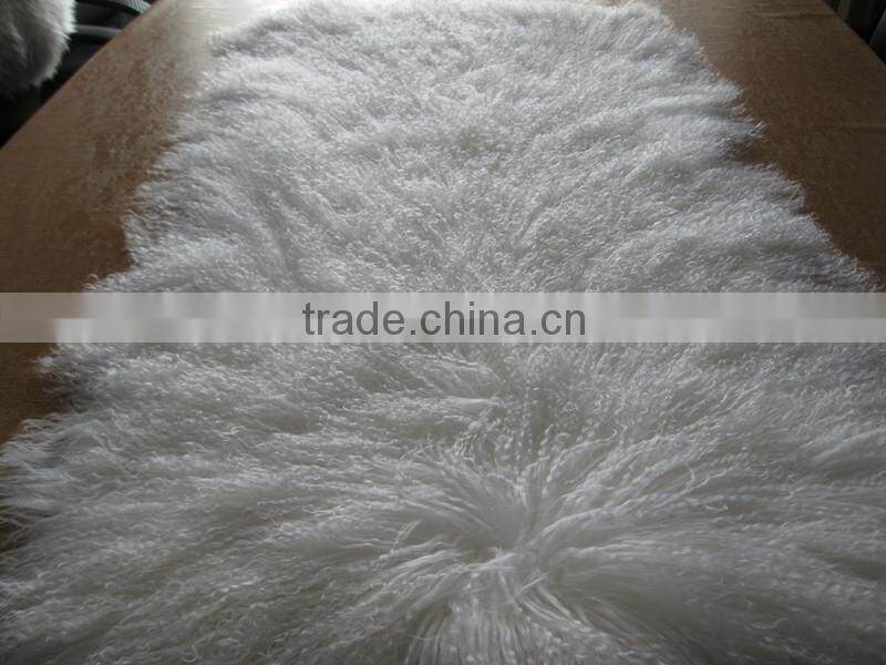 fashion design mongolian sheep fur rug/carpet