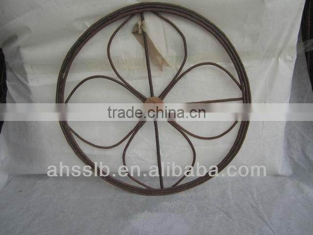 2013 antique cheap square and circle woven willow wicker decorative home office screen