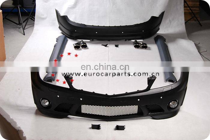 High pp body kit fit for MB C-CLASS W204 A-style C63 07~10 fog lamps style
