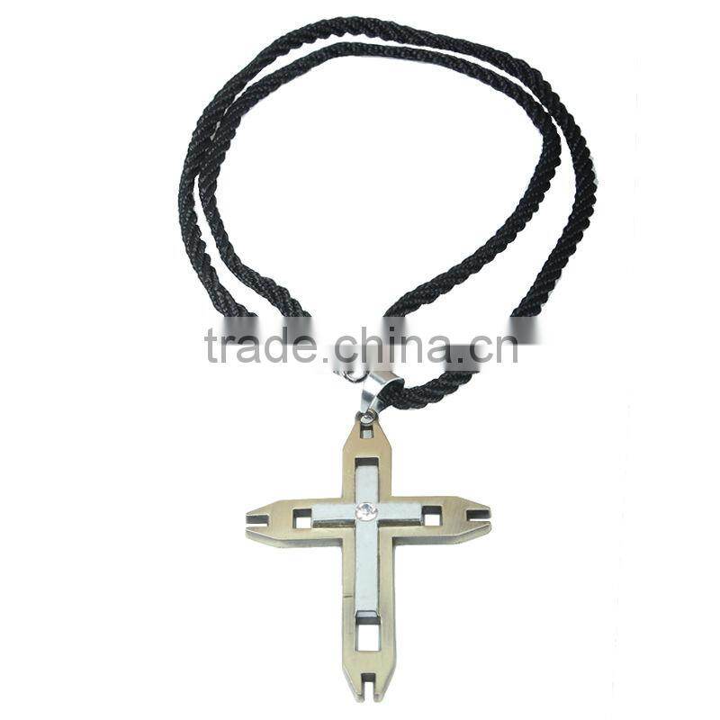 Titanium steel pendant cross