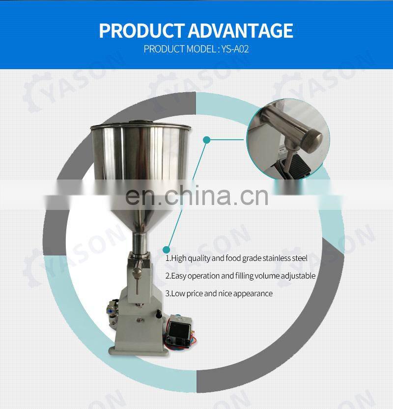 Cheap Small Pneumatic Filling Machine For Paste Skin Cream Oil