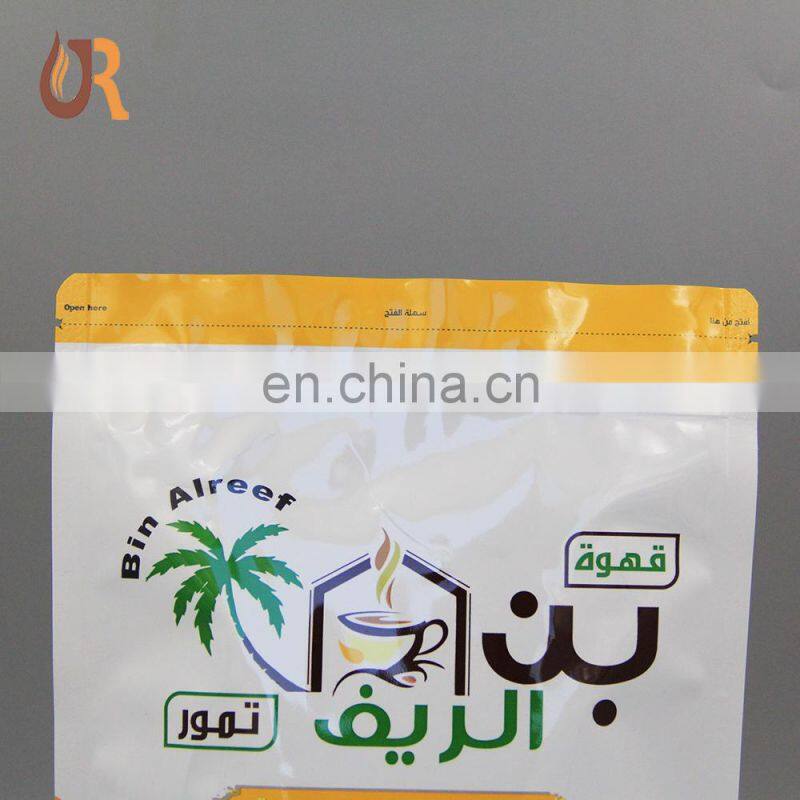 China Supplies Aluminium Foil Cafe Bag / Custom Printed 500g 1kg Coffee Packaging With Valve In Guangzhou