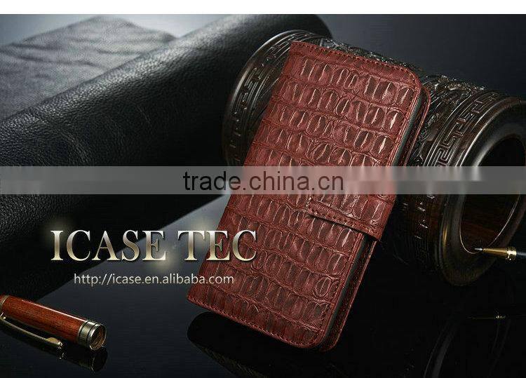 2015 New Crocodile For Samsung Galaxy S6 Case, Flip Case for samsung S6 9200 Leather Case, Most popular cell phone case