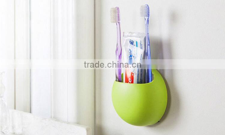 Multifunctional Cute bathroom wall mount Suction Cup Toothbrush Holders