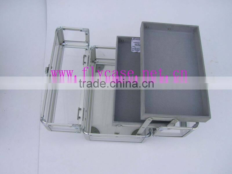 2015 new design Aluminum acryl case with drawer