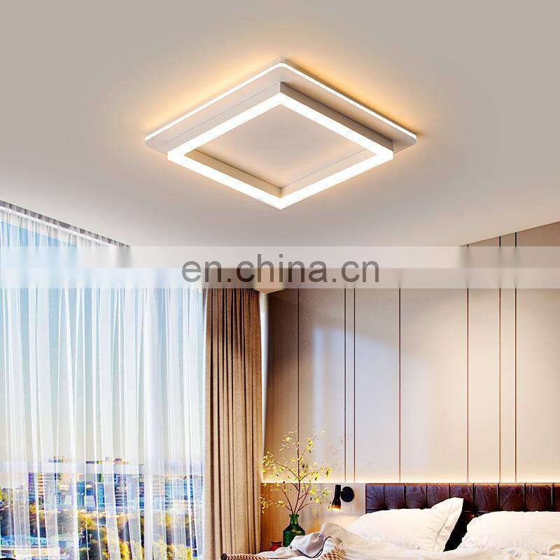 Square Golden whole house lamp living room ceiling lights acrylic ceiling lamp