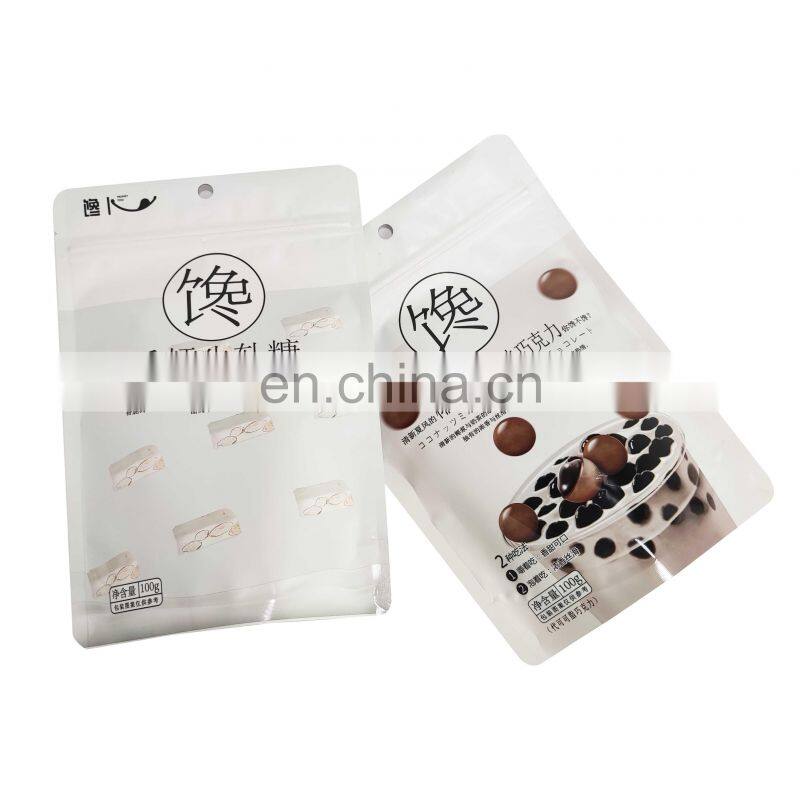 Mylar Bag Matte Customized Design Stand Up Pouch Zip Lock Plastic Stand Up Packaging Bags with Zipper