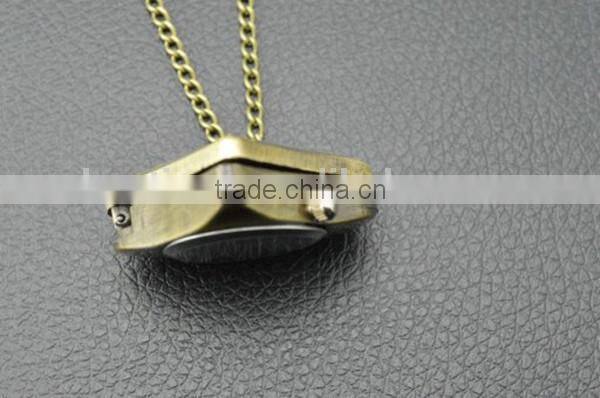 Retro necklace watch happy branded and heart shape necklace watch quartz necklace watch