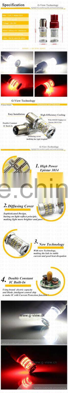 car led light 7440 7443 3014 48smd led auto bulb