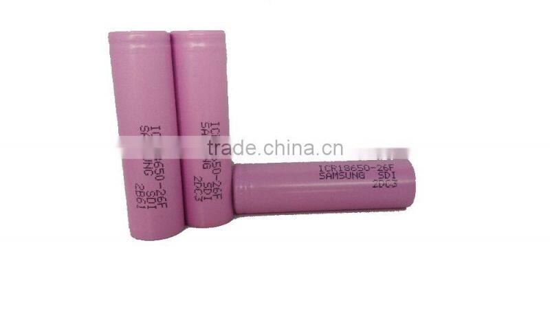 ICR18650-26F lithium battery pack for Samsung
