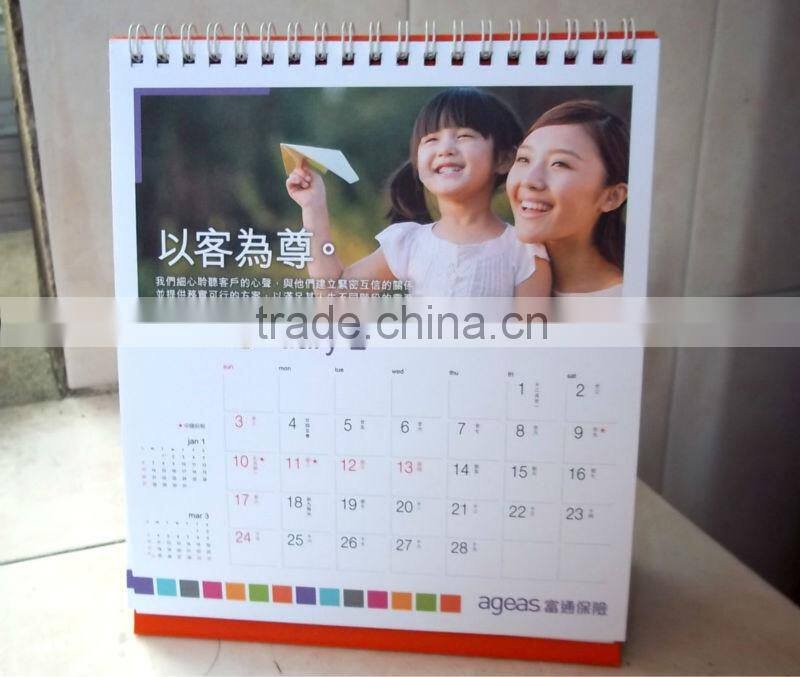 cheap cardboard calendar for printing, new design Calendar factory in Guangzhou