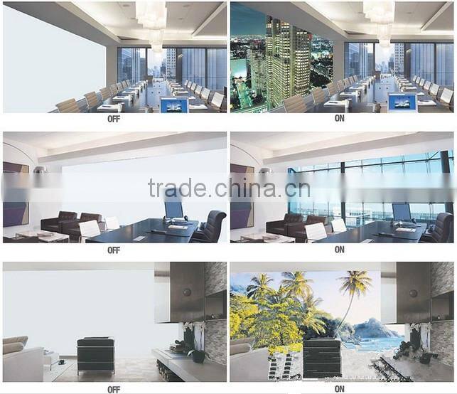 Electric privacy film/self adhesive smart glass film/switchable glass
