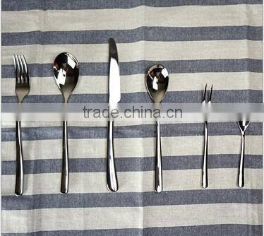 6pcs High grade dinner sets hand stainless steel fork spoon knife