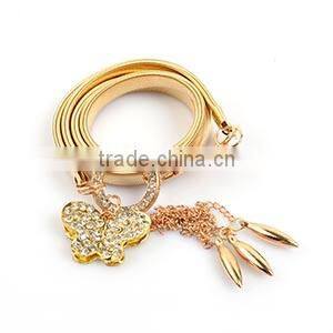 Stainless steel sexy girls butterfly gold chain belly waist chains