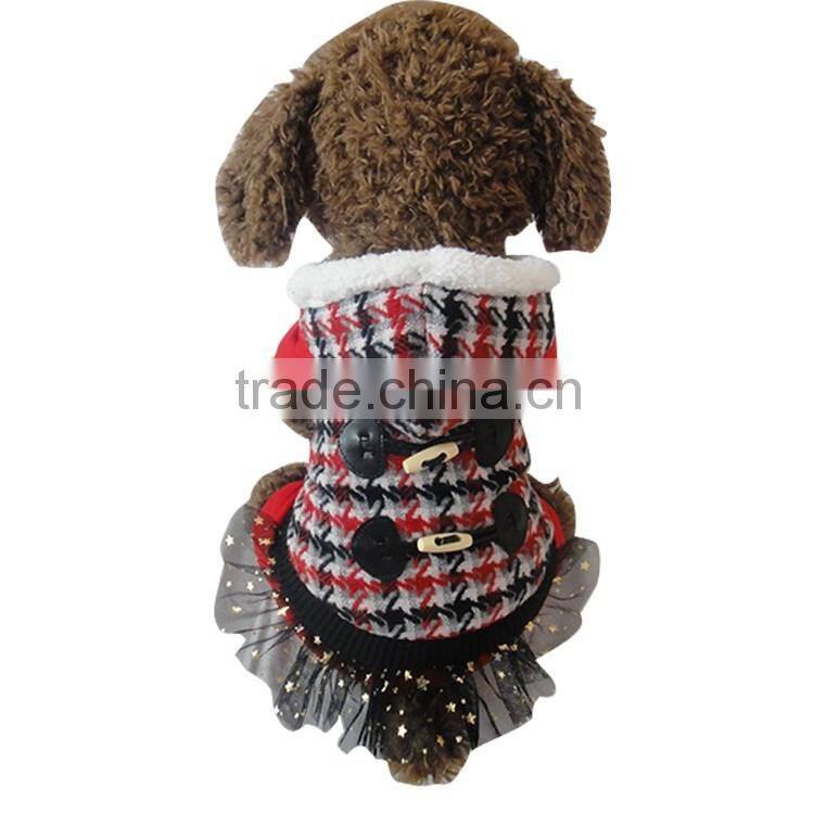 Nordic Style plovers and down four feet warm red dog clothing