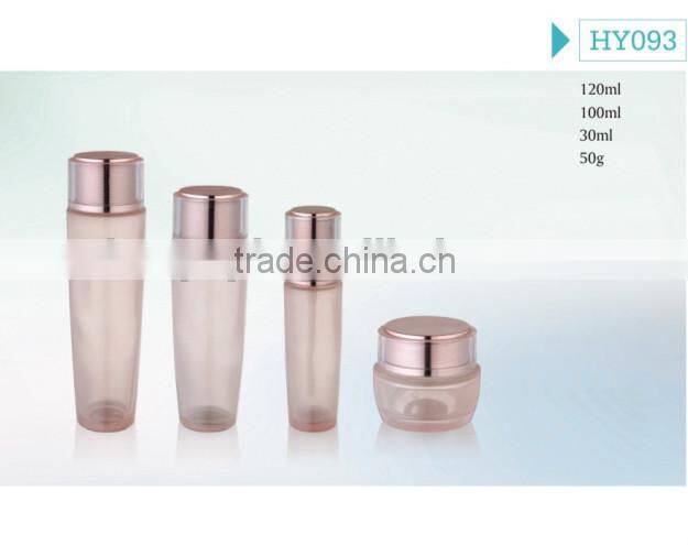 cosmetic lotion glass bottle and frosted glass bottle with plastic cap,cosmetic cream empty jar