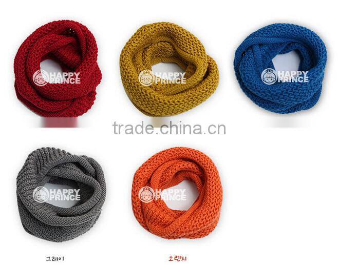 Fashion Candy Color Winter Knitted Kids Scarf
