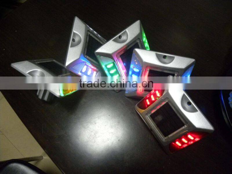 Yellow Red Black White Colored Solar Energy Aluminum Road Studs