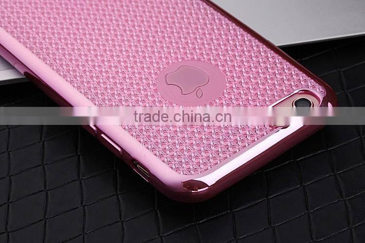 Luxury Glitter Soft TPU Electroplating Case Cover For Apple iPhone 6S / iPhone 6S Plus Rose Gold