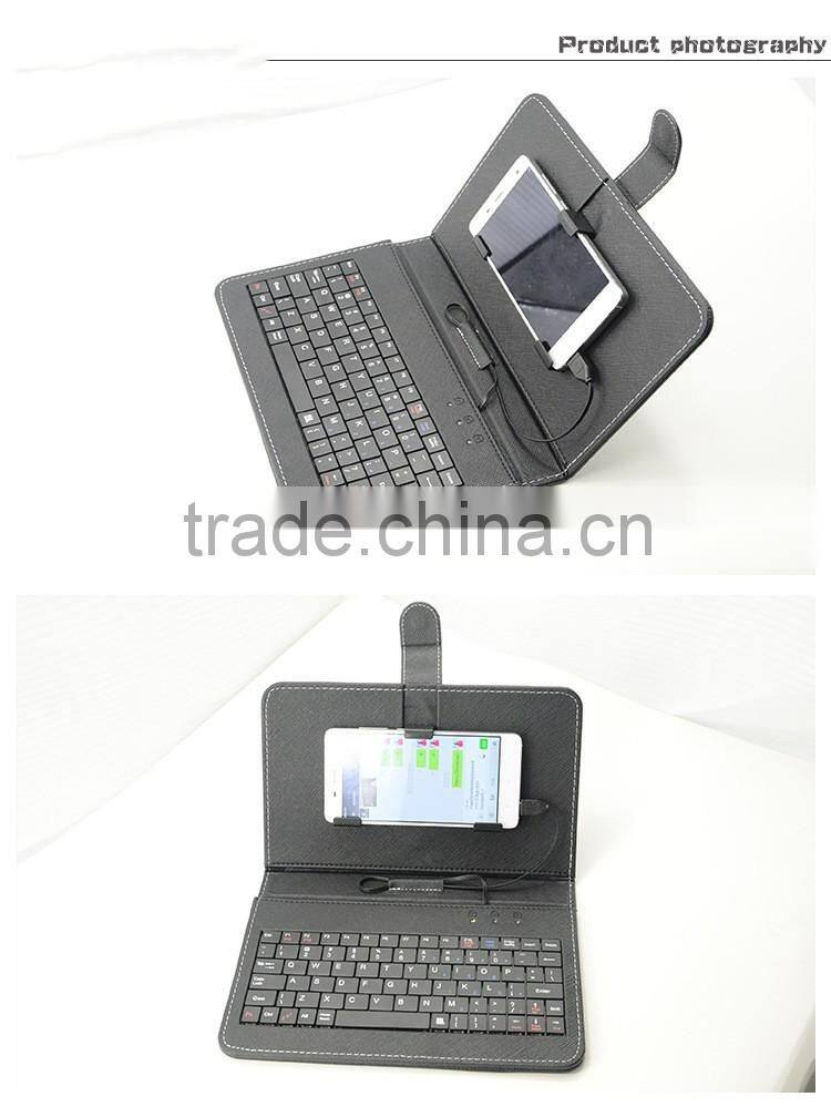 2016 universal keyboard holster leather case for samsung S7 edge android phone