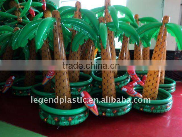 pvc inflatable coconut tree wine pool cooler