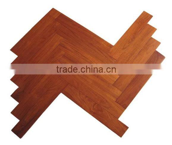 Herringbone teak parquet