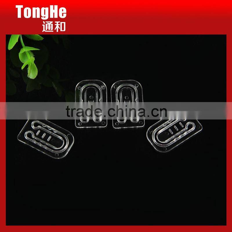 33mm Transparent Square Shape Plastic Shirt Clips